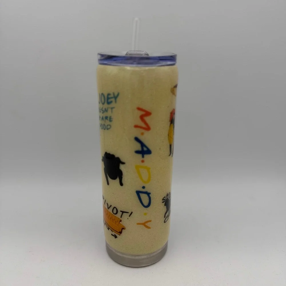 Friends‎ TV Show Custom Glitter Tumbler Maddy Central Perk Pivot 20oz Travel Mug